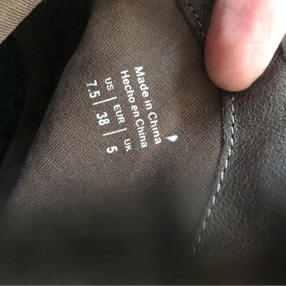 Aldo Grey Leather Fastrost Ankle Boots 7.5 - Picture 5 of 6